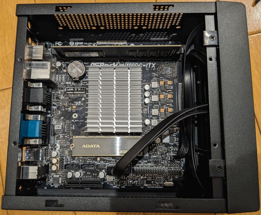 価格.com - 『ケース組込後(ファン取付前)』ASRock N100DC-ITX