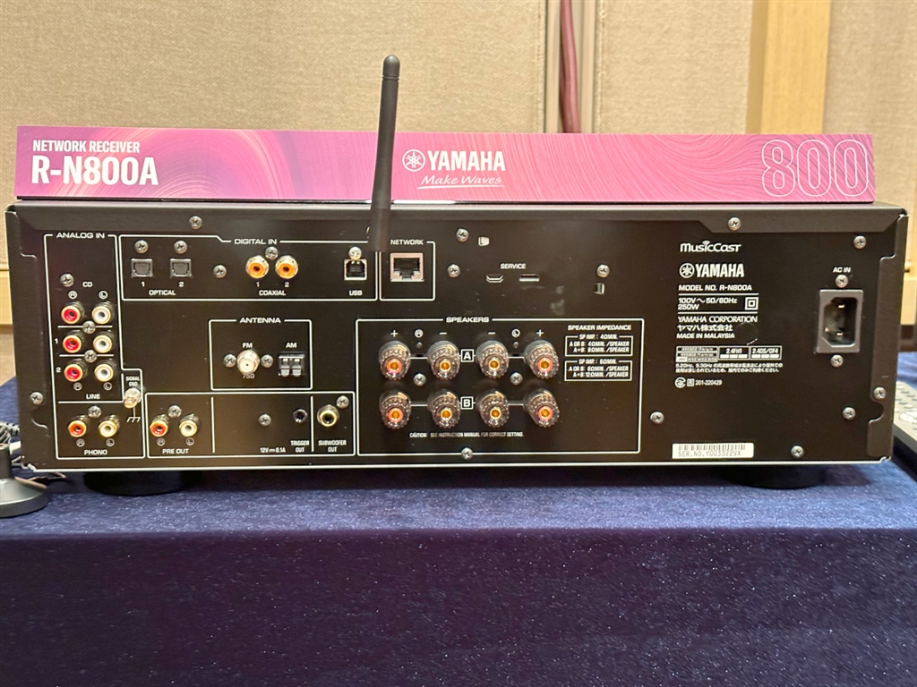 価格.com - 『リア。端子とその配置などのご確認に。』ヤマハ R-N800A