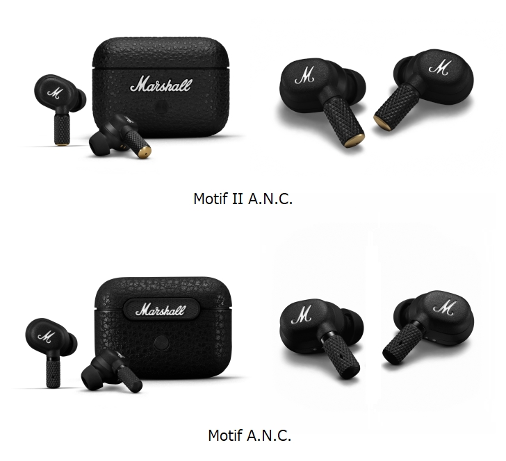 価格.com - 『Motif II A.N.C.とMotif A.N.C.の外観比較』Marshall