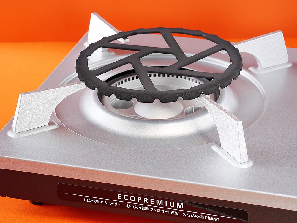 【イワタニ】5台セット！ 風の影響を抑える多孔式バーナー カセットこんろ カセットフー エコプレミアム CB-EPR-1 ■A-1009 価格.com - 『ミニ五徳 パール金属「HB-5001」』イワタニ カセットフー