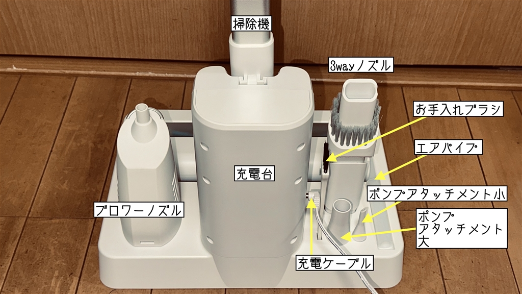 価格.com - 『アダブター類は漏らさず、スタンドに置くことができる