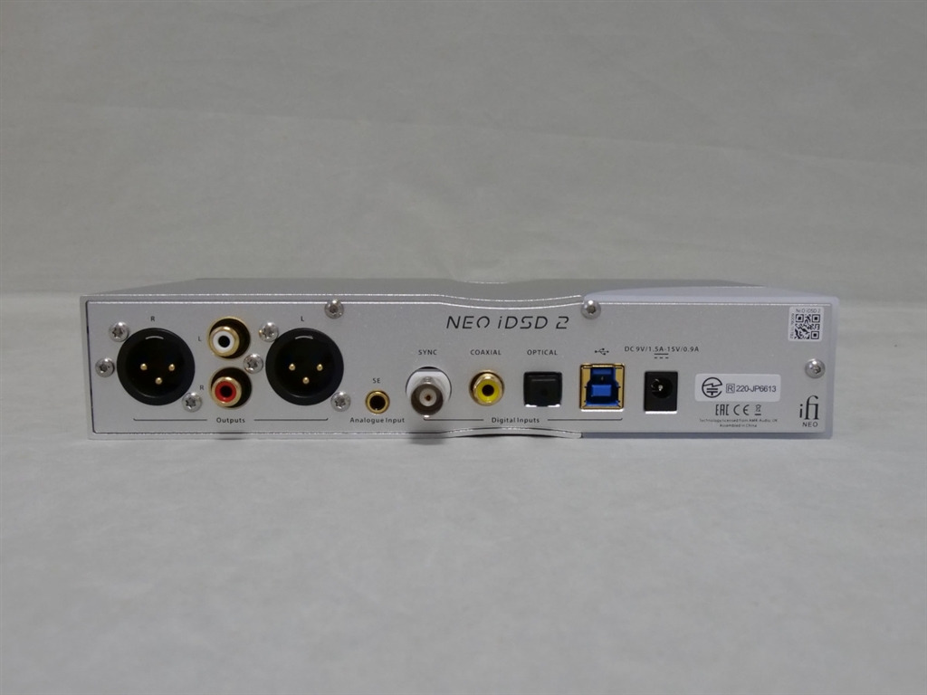 価格.com - 『背面。端子とその配置のご確認に。』iFi audio NEO iDSD2