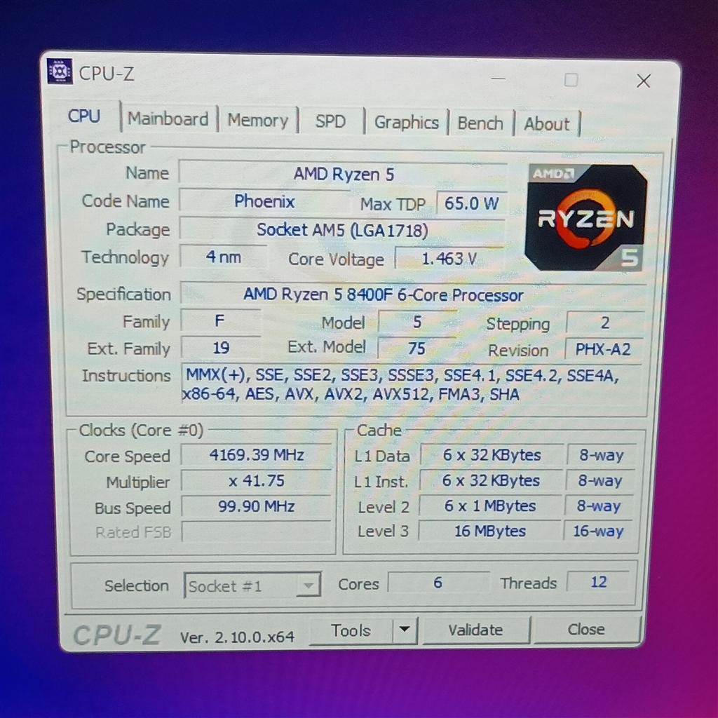 価格.com - AMD Ryzen 5 8400F BOX アイルトン・アレジさんの