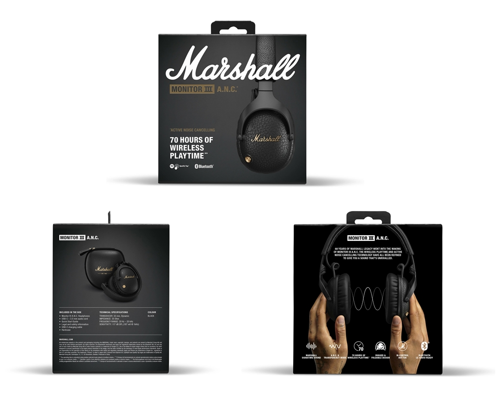 価格.com - 『Monitor III A.N.C.のパッケージ』Marshall