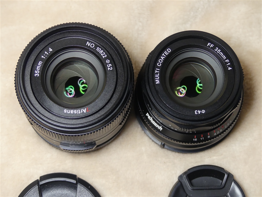 価格.com - 『Pergearの35mmF1.4と並べて』七工匠 7Artisans