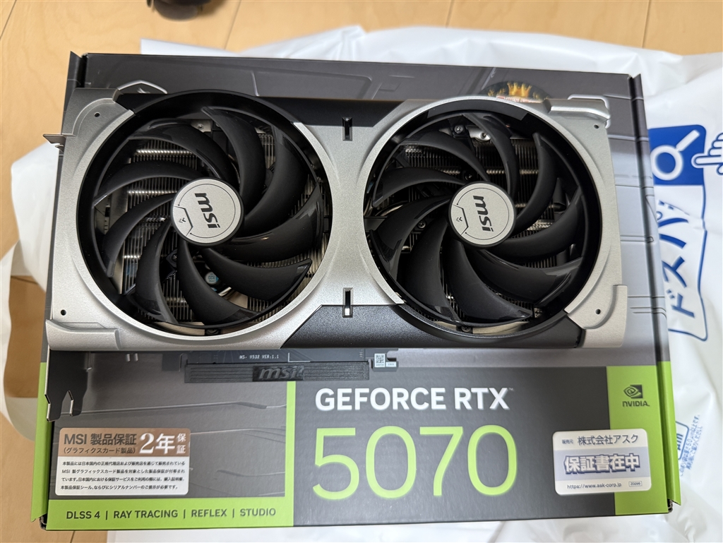 価格.com - MSI GeForce RTX 5070 12G VENTUS 2X OC [PCIExp