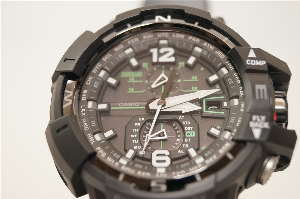 シュウサク カシオ G-SHOCK スカイコックピット　GW1100(緑) G-SHOCK SKY COCKPIT スカイコックピット GW-A1100-1A3JF メンズ