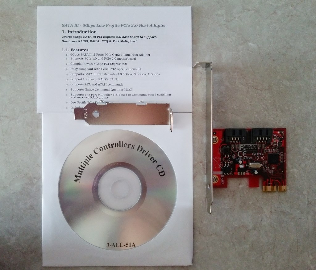 Mavell 88SE9128搭載のSATA6G（実測360～370MB/s）』 玄人志向