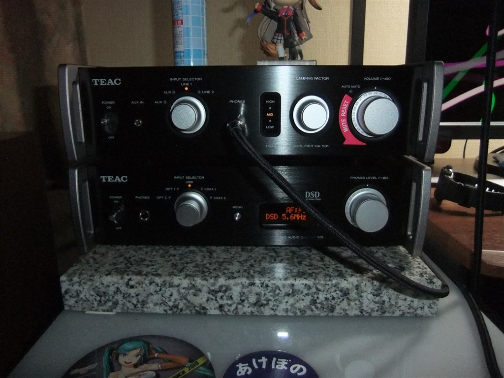 初の単体ヘッドホンアンプ』 TEAC HA-501-B [ブラック] 咲夜＠メイド長 