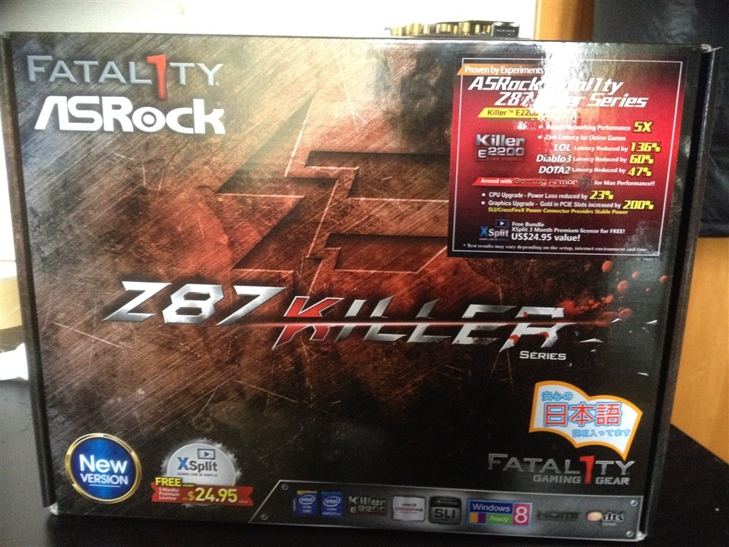 【動作確認済】ASRock FATAL1TY Z87 マザーボード