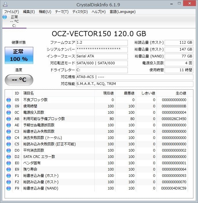 東芝製mlc Nandフラッシュを採用した高耐久性ssd Ocz Vtr150 25sat3 1g Kokonoe Hさんのレビュー評価 評判 価格 Com