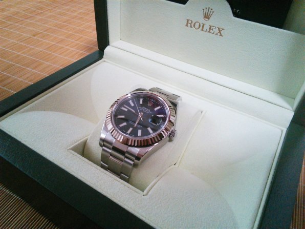 ロレックス デイトジャストII 116334(ブルー)オイスターブレスレット