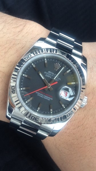 ロレックス デイトジャスト 自動巻き時計　本体のみ ロレックス 116264 デイトジャスト ターノグラフ 自動巻き（ブラック