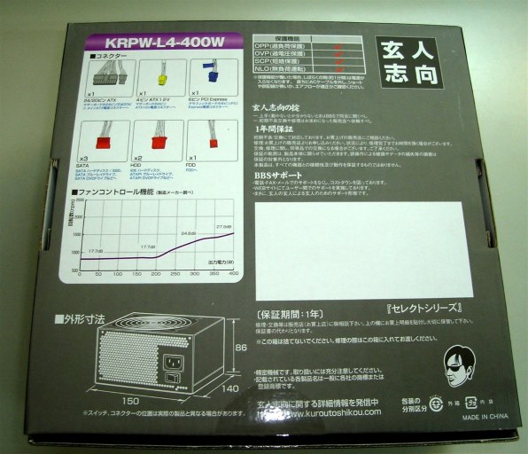 玄人志向 KRPW-L4-400W/A 価格比較 - 価格.com