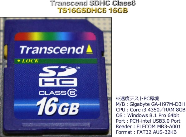 トランセンド TS16GSDHC6 (16GB) 価格比較 - 価格.com