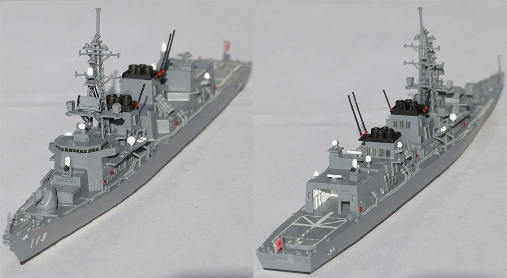 ☆さざなみ アオシマたかなみ型との比較』 ピットロード 1/700