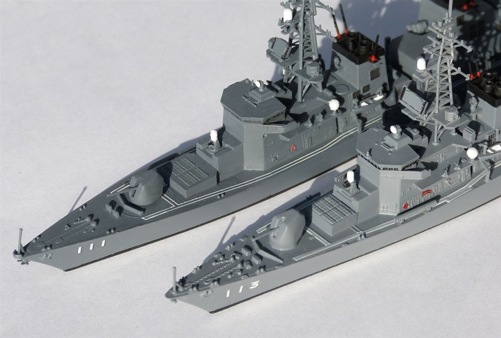 ☆さざなみ アオシマたかなみ型との比較』 ピットロード 1/700