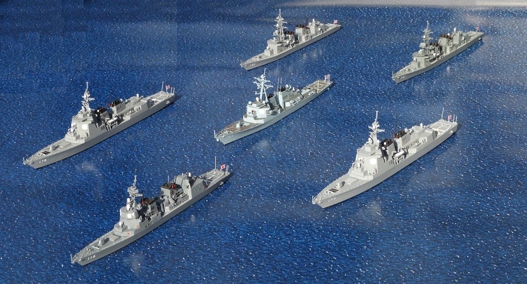 ☆さざなみ アオシマたかなみ型との比較』 ピットロード 1/700