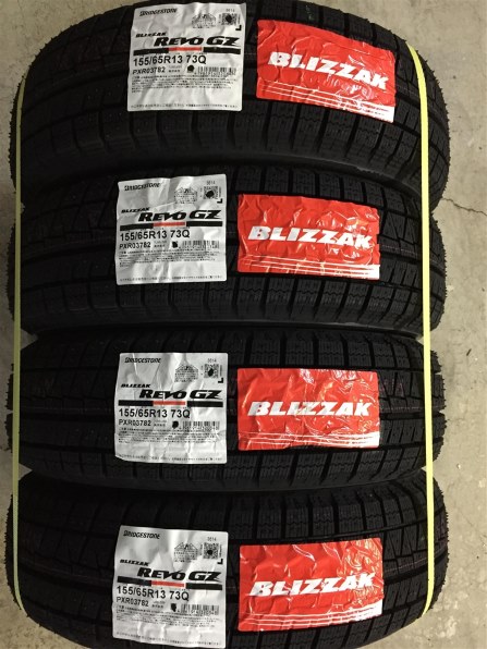 ブリヂストン BLIZZAK REVO GZ 155/65R13 73Q レビュー評価・評判
