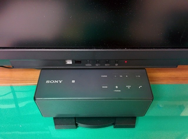 小型液晶テレビの音質改善にも良し。』 SONY SRS-X3 (B) [ブラック ...