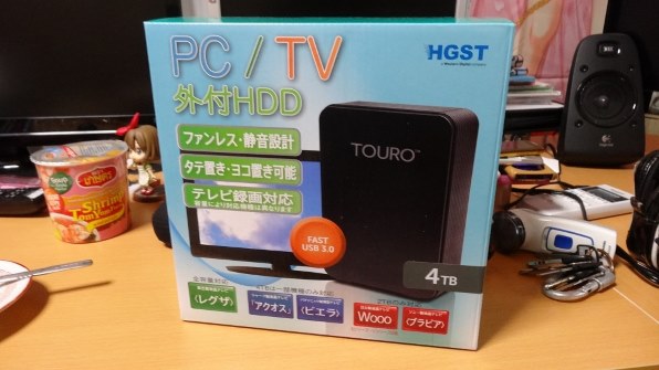 HGST Touro Desk DX3 TV 4000GB Black JP 0S03584 [スムースブラック