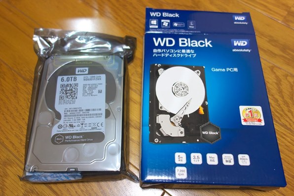 Western Digital WD6001FZWX（3.5 HDD 6TB）6150時間未満