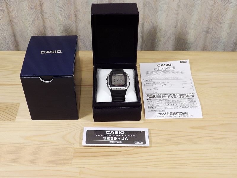 カシオ 販売 casio 腕時計 スタンダード w-96h-1ajf 電池交換