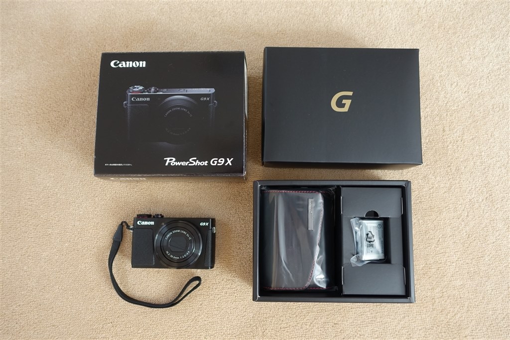 USB充電対応、小型1インチ軽い』 CANON PowerShot G9 X [ブラック