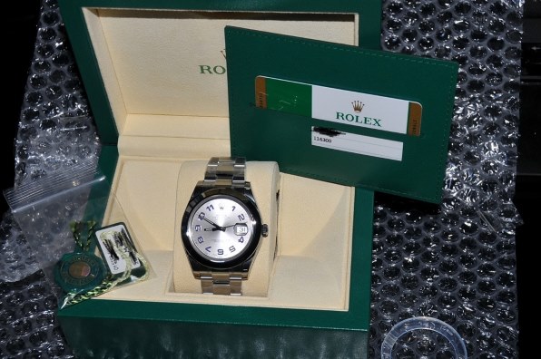 ロレックス デイトジャストII 116300 [ブルーアラビア オイスター