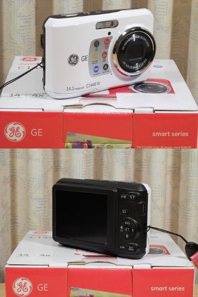 GE C1440W ホワイト　コンパクトデジタルカメラ 単三電池駆動 GE C1440W ホワイト コンパクトデジタルカメラ 単三電池駆動 GE