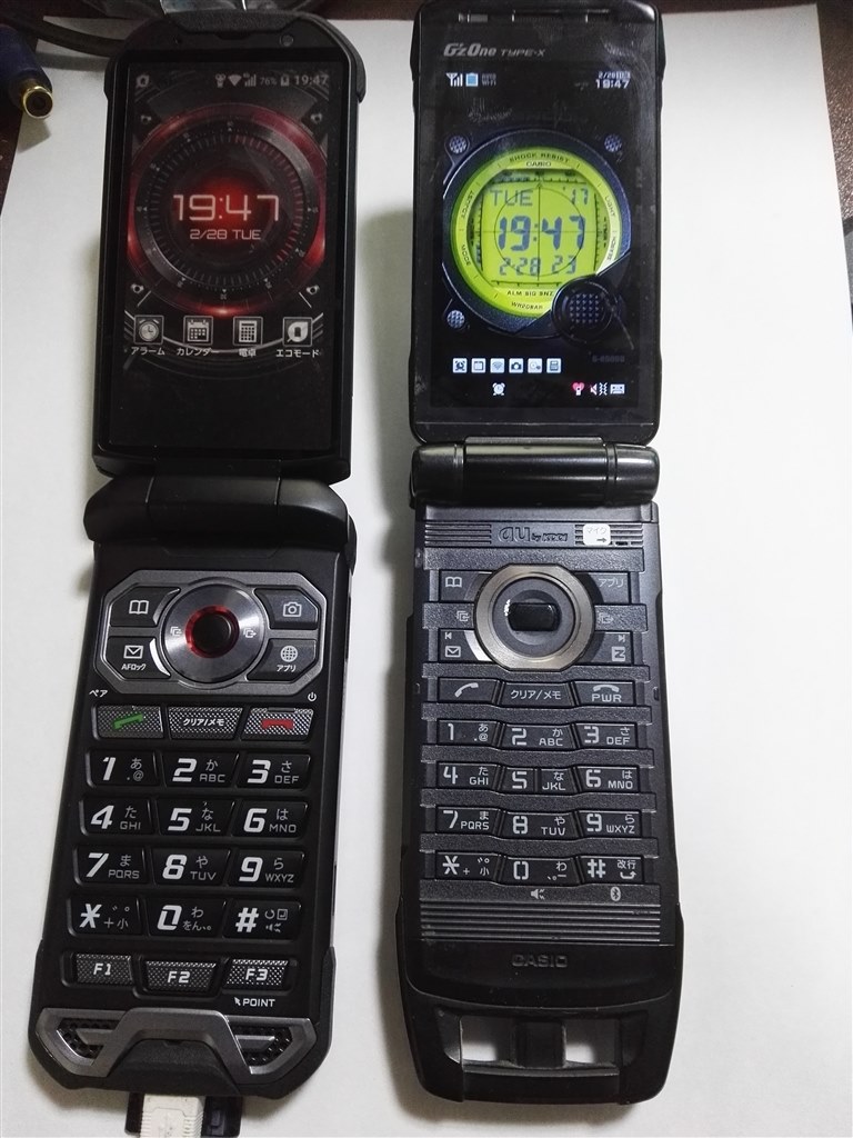 G'zOne Type X → TORQUE X01（スマホとの比較も）』 京セラ TORQUE