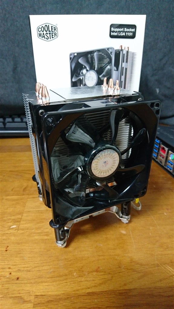 プッシュピンタイプでryzenにも対応 動作確認用に Cooler Master Hyper Tx3 Evo Rr Tx3e 28pk J1 うにゅう さんのレビュー評価 評判 価格 Com