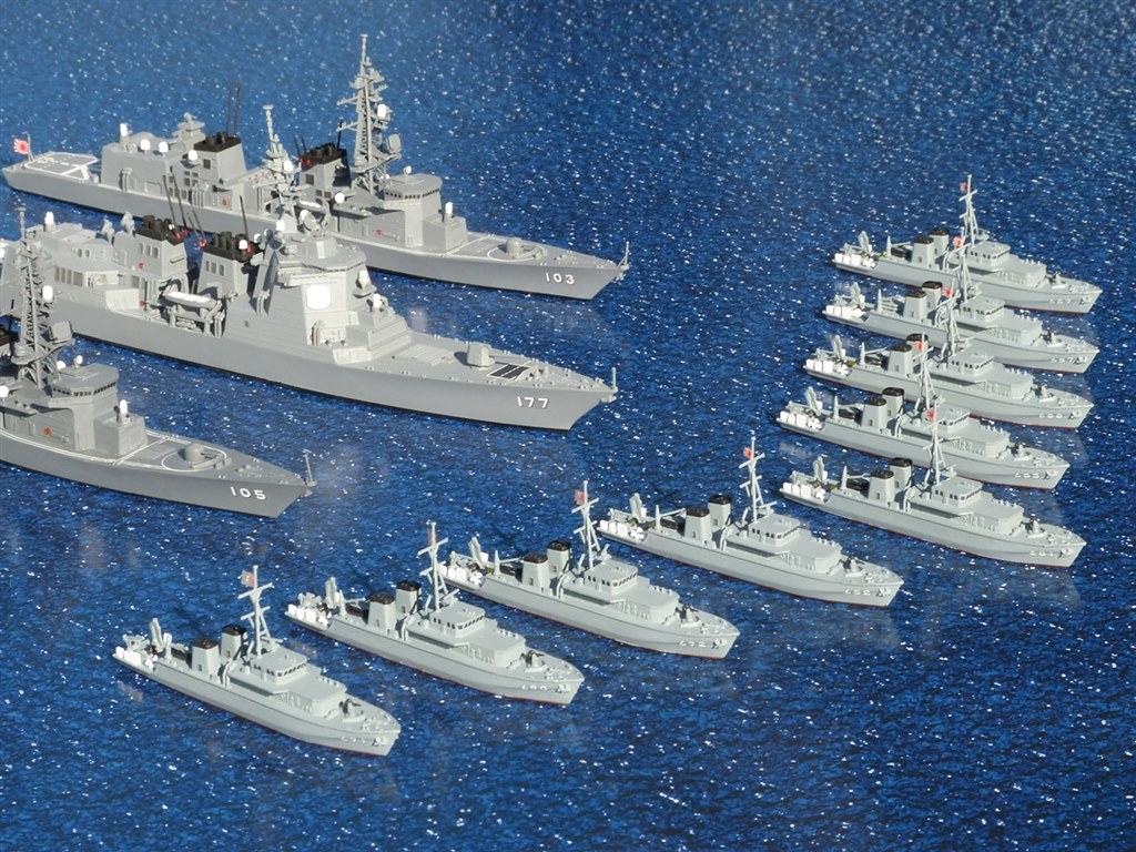 1/700 完成品　海上自衛隊 護衛艦やはぎ & 掃海艇すがしま Amazon | ピットロード 1/700 スカイウェーブシリーズ 海上
