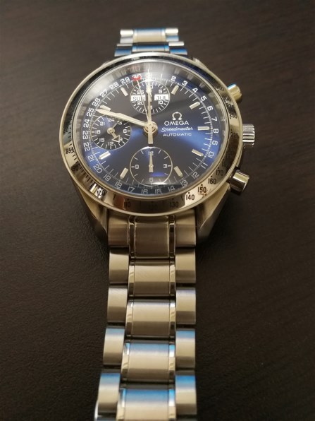 T058 オメガ スピードマスター トリカレ 3523.80 クロノ オート OMEGA - T058 オメガ スピードマスター トリカレ 3523.80 クロノ