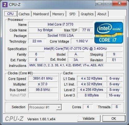 インテル Core i7 3770 BOX投稿画像・動画 - 価格.com