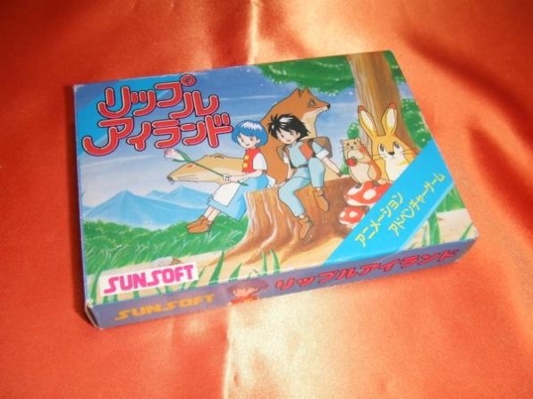 ファミリーコンピュータ - ファミリーコンピューター　リップルアイランド　サンソフト FC】サンソフト リップルアイランド 箱・説明書あり ファミコン