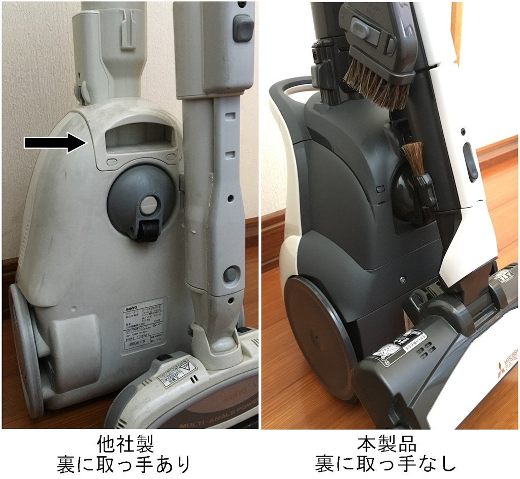 収納状態の設計に、難あり』 三菱電機 Be-K TC-EXG10P うちのねこデブ