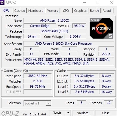 AMD Ryzen 5 1600X BOX 価格比較 - 価格.com
