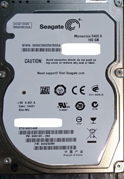 SEAGATE ST9160314AS (160GB 9.5mm) 価格比較 - 価格.com