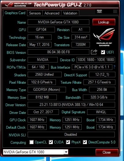 玄人志向 GF-GTX1080-E8GB/BLF [PCIExp 8GB] 価格比較 - 価格.com