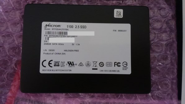 Micron MTFDKBA1T0QFM 1TB SSD★フォーマット済み マイクロン MTFDKBA1T0QFM-1BD1AABYYR 2400 1TB NVMe M.2 SSD、5