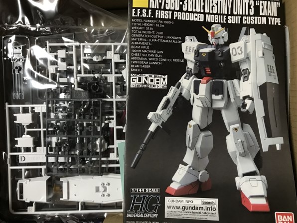 Bandai Hguc 1 144 ブルーディスティニー3号機 Exam投稿画像 動画 価格 Com