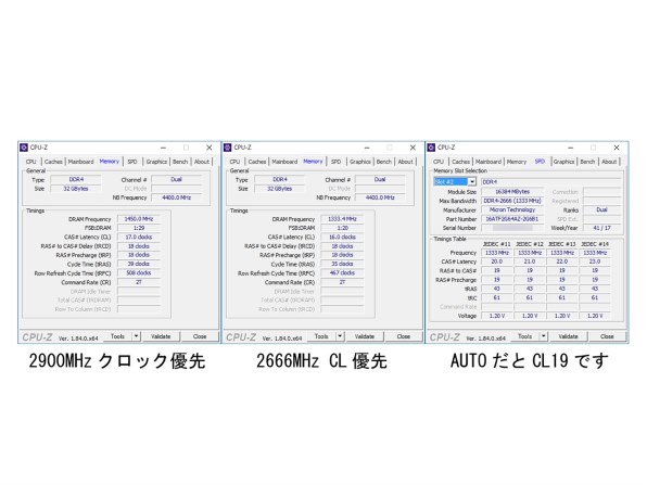 CFD CFD Selection W4U2666CM-16G [DDR4 PC4-21300 16GB 2枚組]投稿