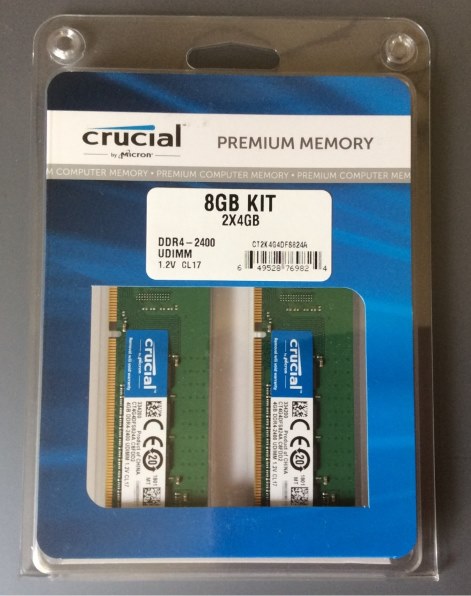 crucial CT2K4G4DFS824A [DDR4 PC4-19200 4GB 2枚組]投稿画像・動画 ...