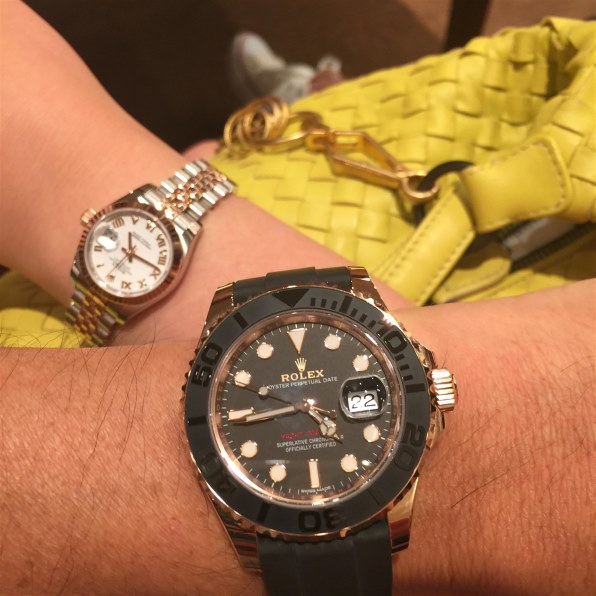 ロレックスヨットマスター 116655 純正ラバーベルト ロレックス ROLEX ヨットマスター 116655 K18ピンクゴールド K18