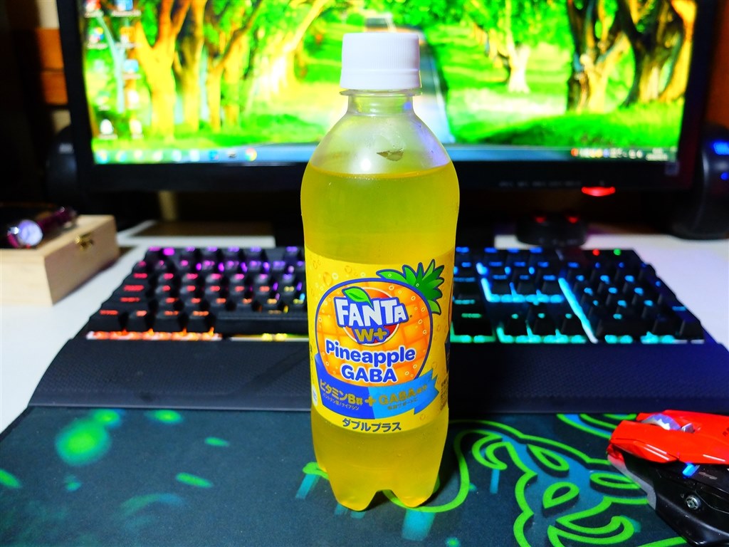 お昼はパインアップルGABAのファンタ頂きました～(^_^)』 日本