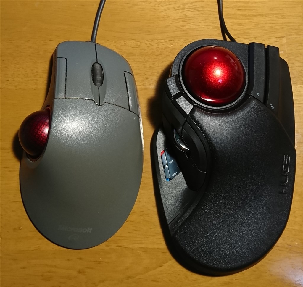 名器 マイクロソフト Trackball Optical との買い替え エレコム M Ht1urxbk Sayuiさんのレビュー評価 評判 価格 Com