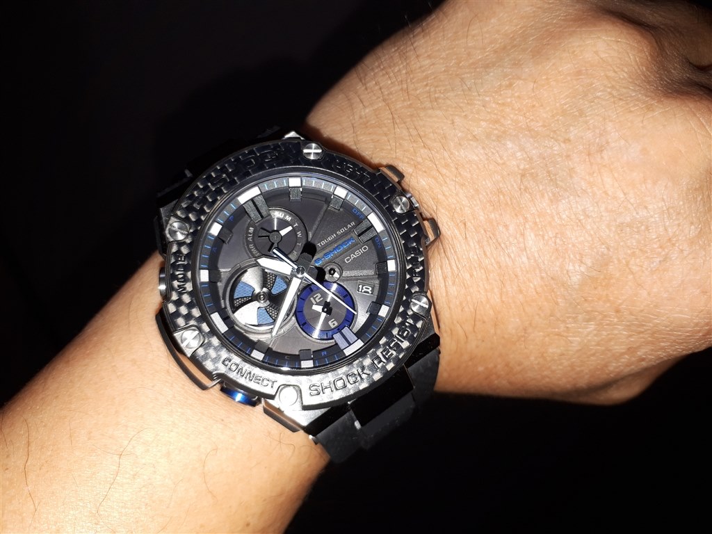 CASIO G-STEEL: GST-B100XA-1AJF メンズ ブラック - 腕時計(アナログ)