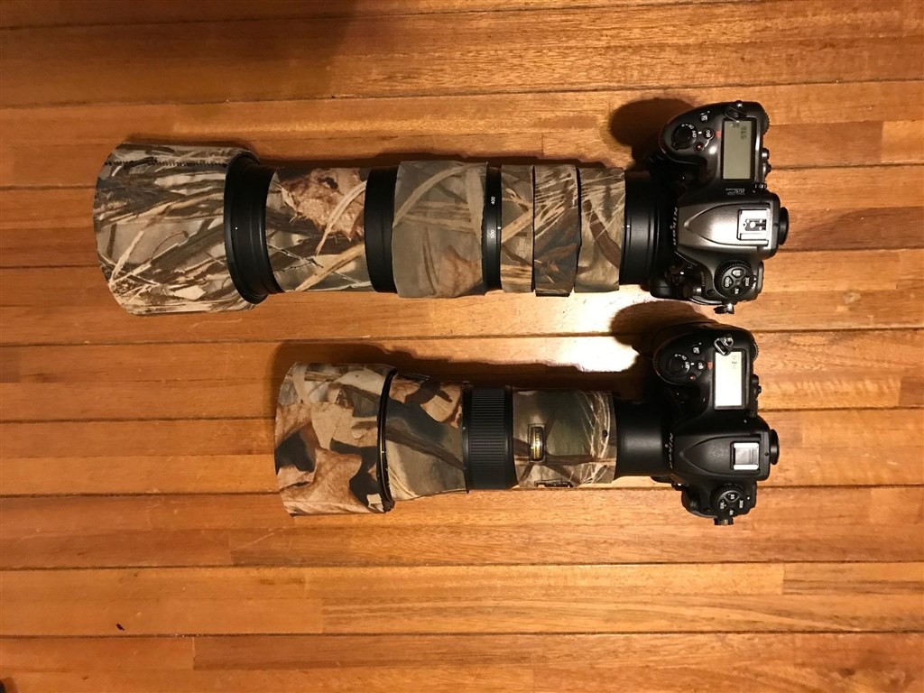 200-500mm f5.6Eとの比較』 ニコン AF-S NIKKOR 500mm f/5.6E PF