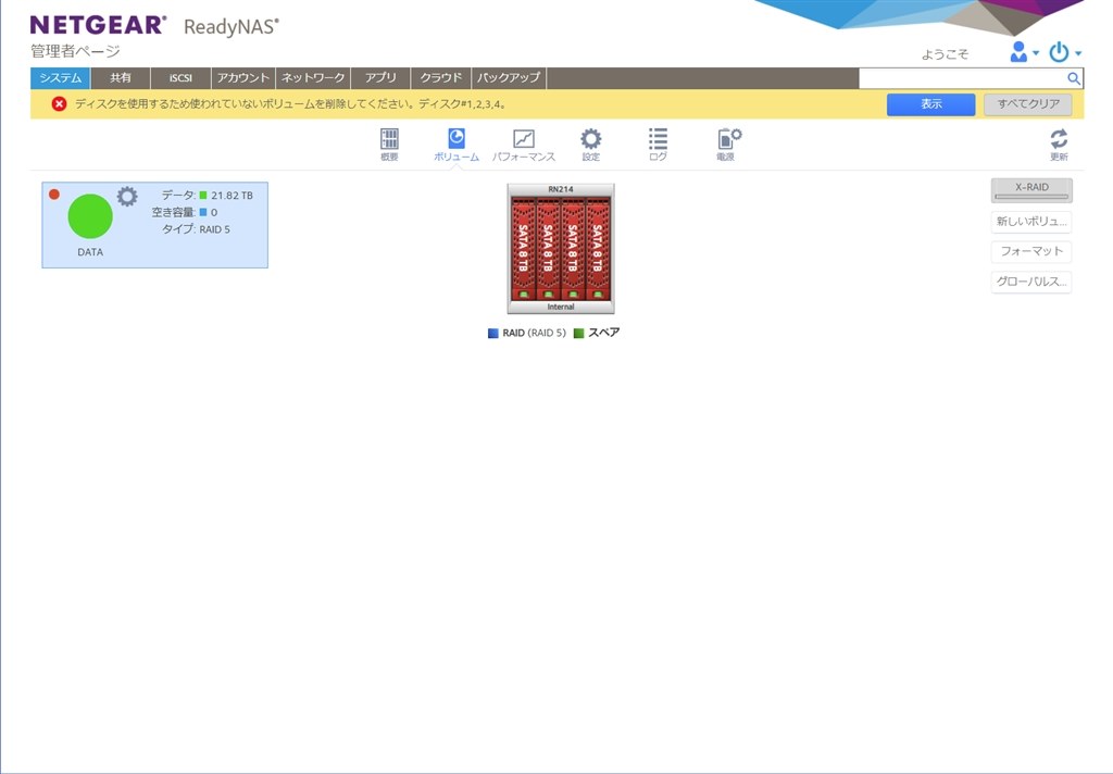 半年で２回ボリュームが壊れた Netgear Readynas 214 Rn 100ajs Deghiさんのレビュー評価 評判 価格 Com